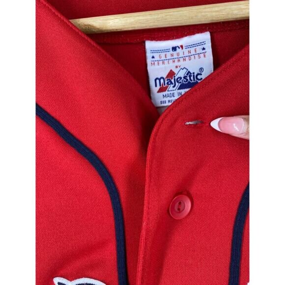 Vintage Y2K Majestic Nomar Garciaparra #05 Red Sox Authentic Jersey MED READ - Picture 7 of 11